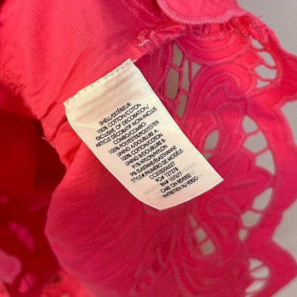 ALICE + OLIVIA Clark Collared Tiered Dress in French Rose Size US 2 - Picture 7 of 13